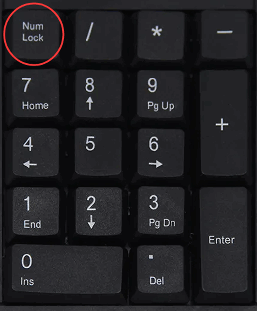 示意图-Num Lock键